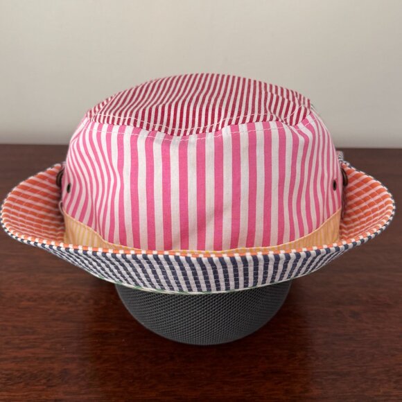 J Crew Bucket hat with snaps in cotton poplin * SZ: L/XL - Picture 3 of 6